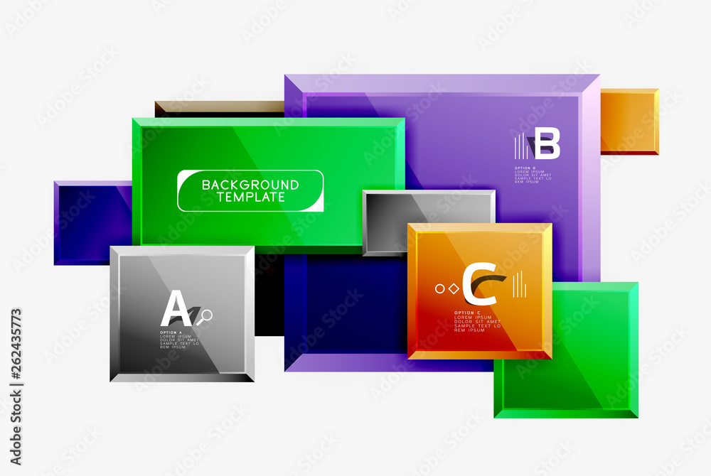 Abstract square composition for background, banner or logo Abstract square composition for background, banner or logo