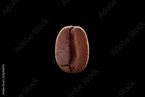 coffee beans isolated on black