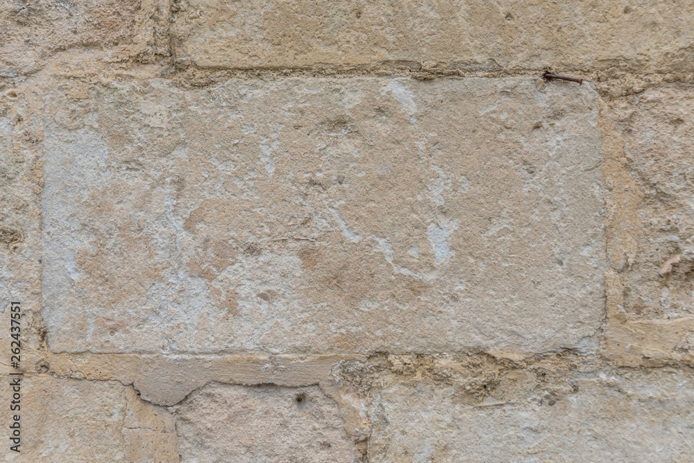Limestone Wall Closeup in The Ancient City of Matera, Italy Limestone Wall Closeup in The Ancient City of Matera, Italy