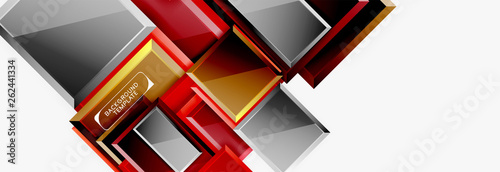 Minimal square banner abstract background