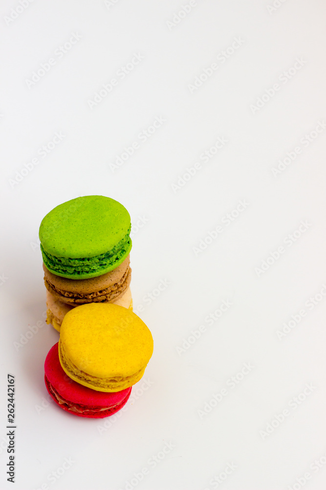 Macaroons fresh colorful close up. French dessert food background. Macaroons fresh colorful close up. French dessert food background.
