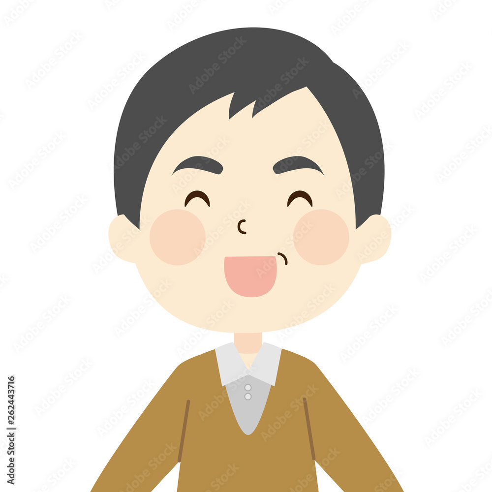 笑顔 中年男性 笑顔 中年男性