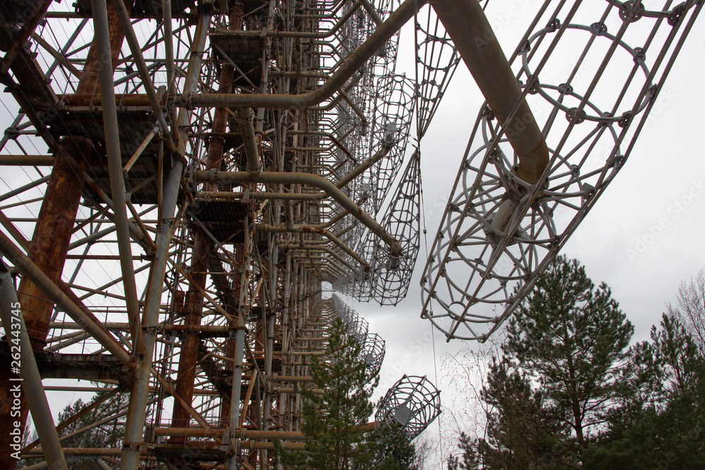 Military antenna in Chernobyl,Tour to Chernobyl and Pripyat Military antenna in Chernobyl,Tour to Chernobyl and Pripyat