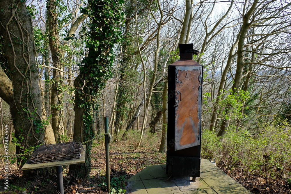 Fototapeta premium big smoker bbq