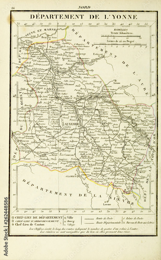 Fototapeta premium Old map. Engraving image
