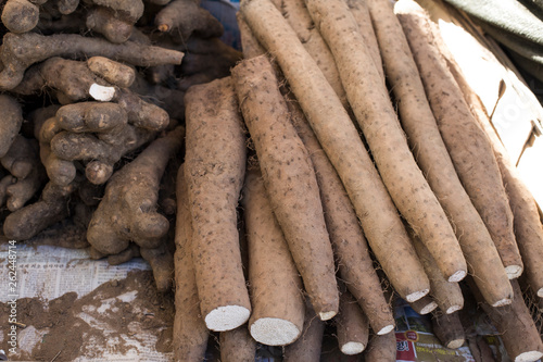 Nutritious and healthy yam photo