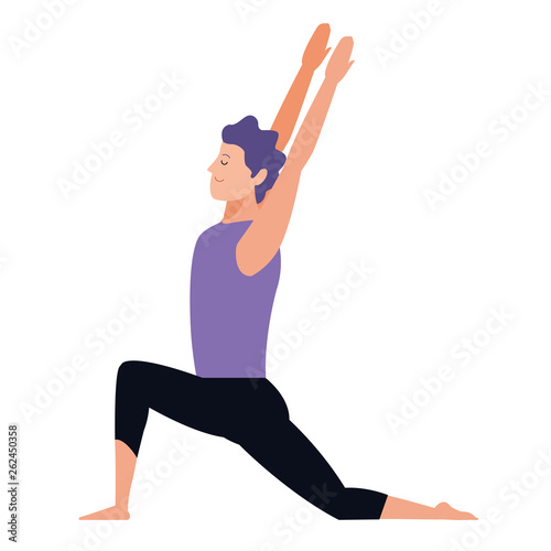 man yoga pose