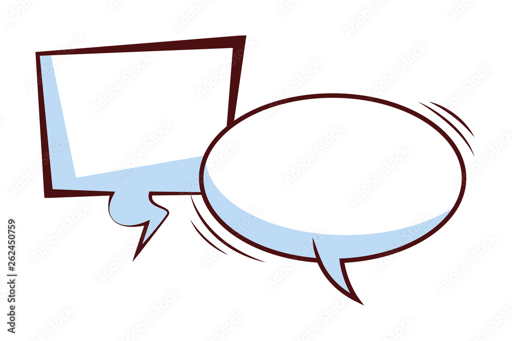 Fototapeta premium speech bubbles icons