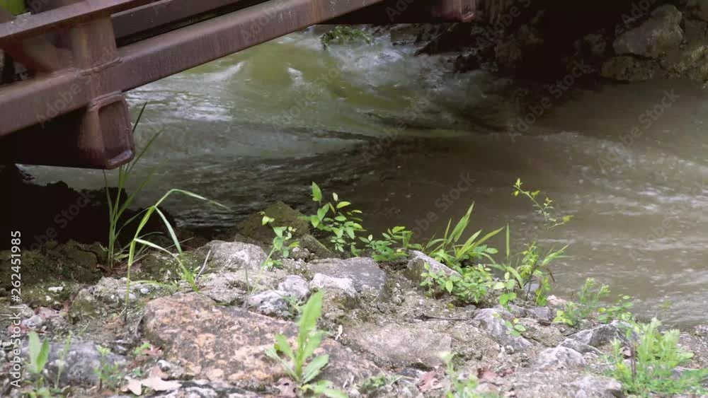 Running Water under a bridge. Running Water under a bridge.