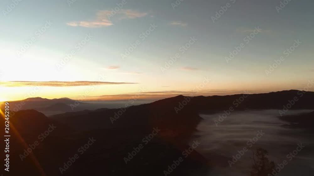 Beauty time lapse 4k natural Sunset Sunrise with bright Dramatic Sky