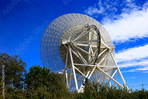The observatory radio telescope