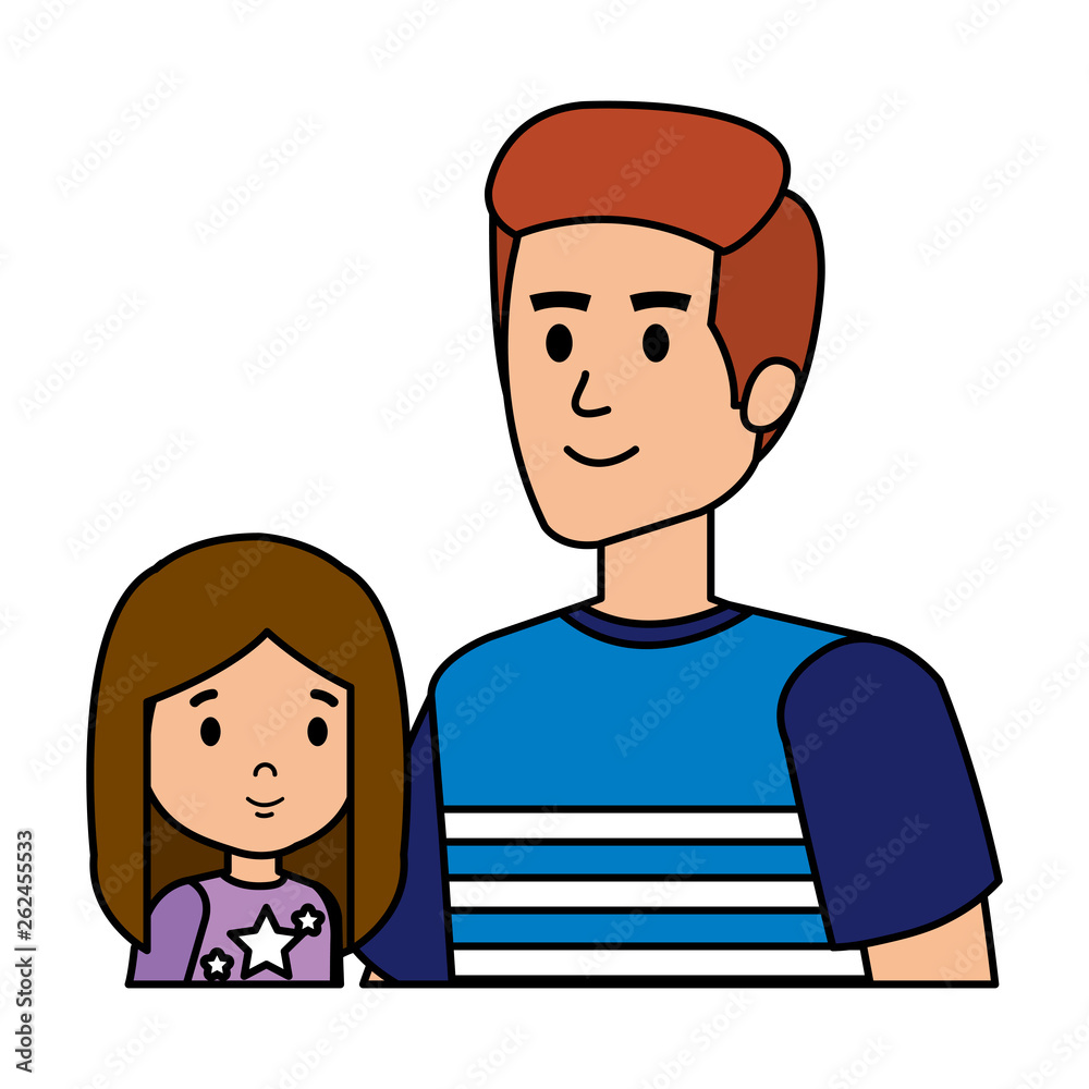 father with daughter characters father with daughter characters