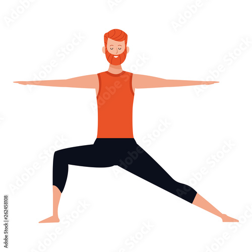 man yoga pose