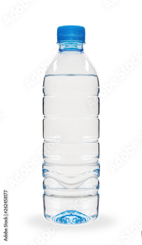 Bottle of water isolated on white