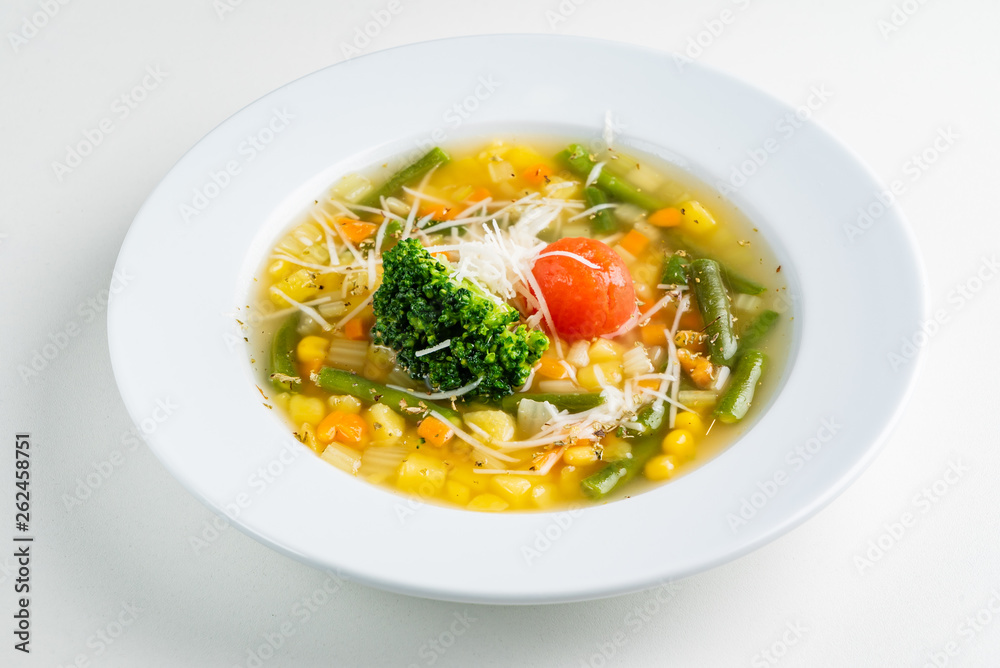 corn soup with vegetables and cheese corn soup with vegetables and cheese