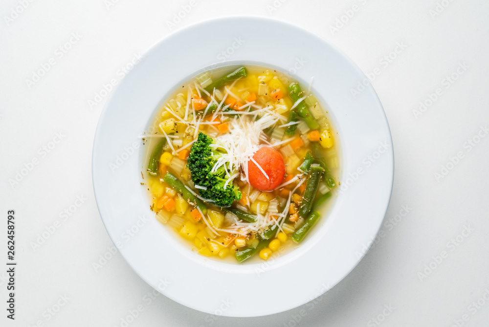 corn soup with vegetables and cheese corn soup with vegetables and cheese