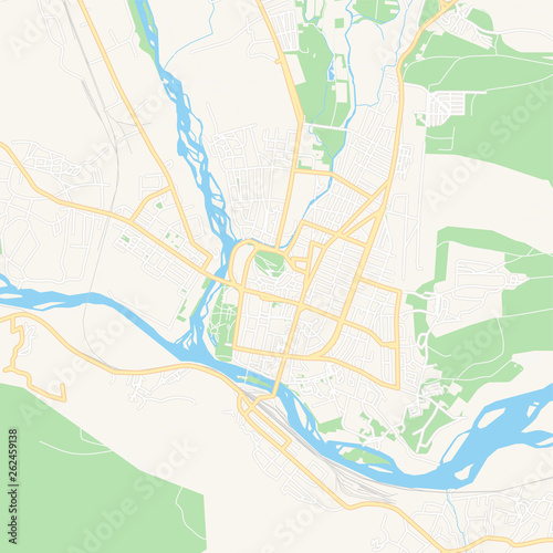 Gori, Georgia printable map