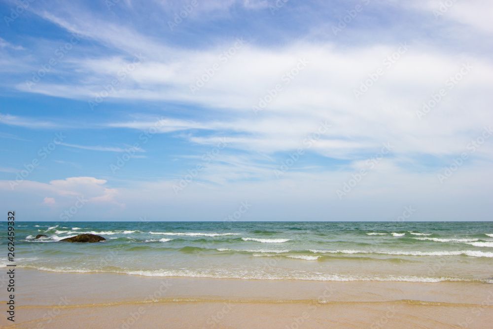 Landscapes View The atmosphere is beautiful Sand and sea and the color of the sky, The beach of Thailand. Landscapes View The atmosphere is beautiful Sand and sea and the color of the sky, The beach of Thailand.
