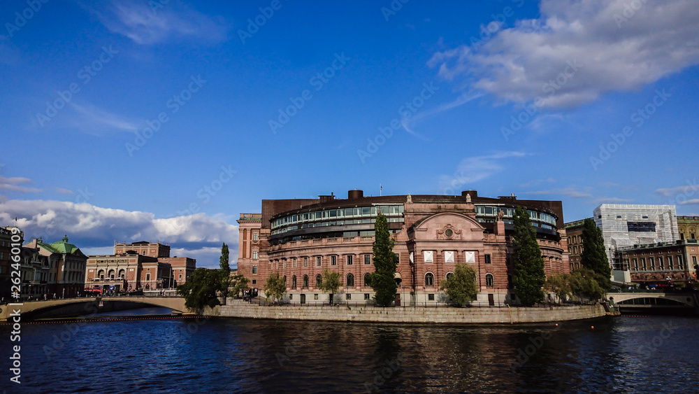 Panorama von Stockholms Zentrum, Schweden