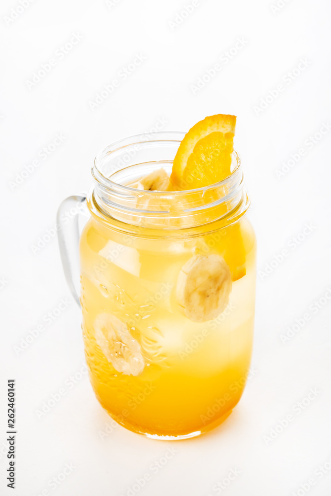 summer lemonade on the white background summer lemonade on the white background
