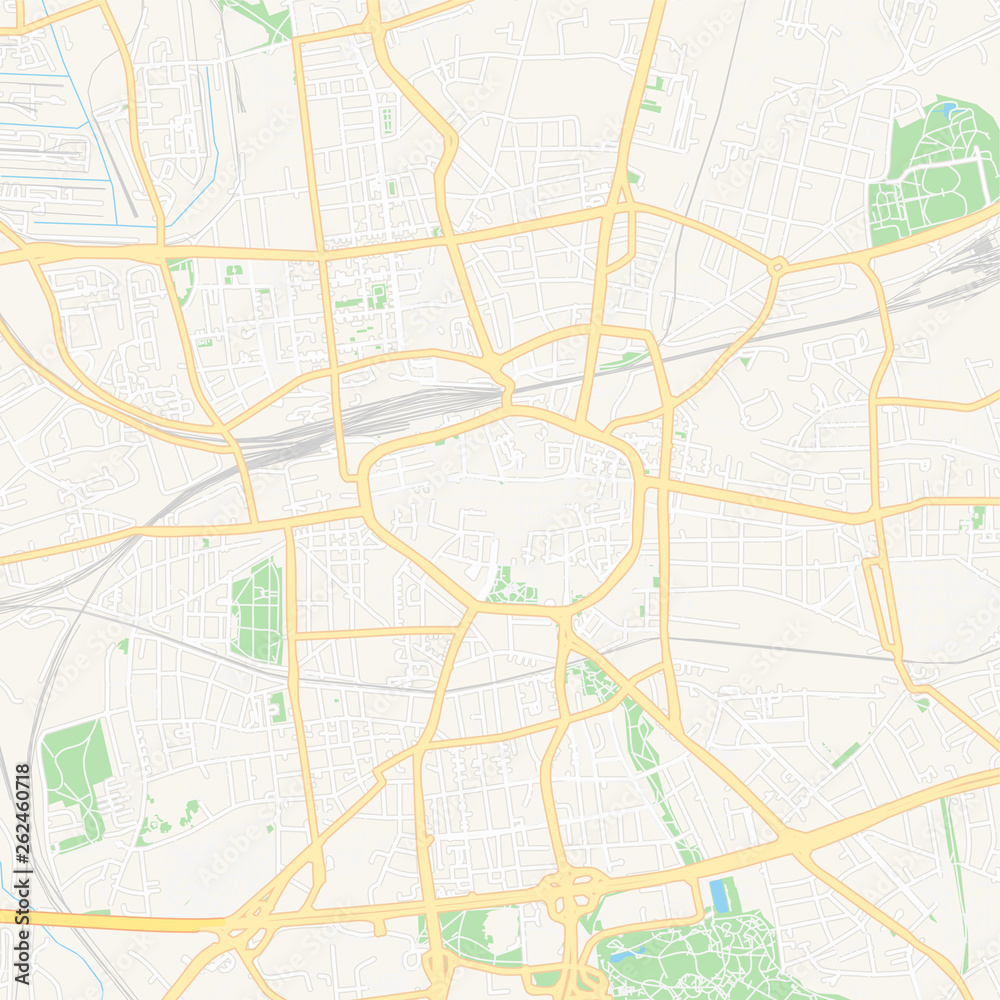 Dortmund, Germany printable map