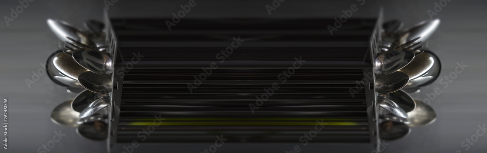 cutlery background dark gray color cutlery background dark gray color