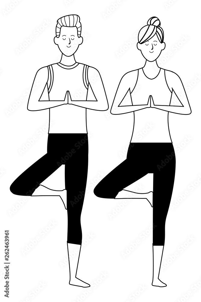 couple yoga poses black and white couple yoga poses black and white