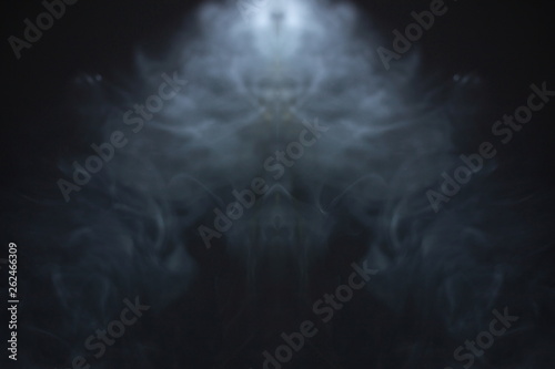 Obraz na plátne horror smoke texture background in black room