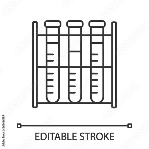 Lab analysis linear icon