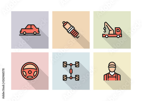 CAR SERVICE ICON CONCEPT