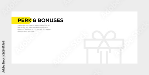PERK & BONUSES BANNER CONCEPT