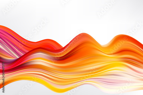 Modern colorful flow poster. Wave Liquid shape color background.