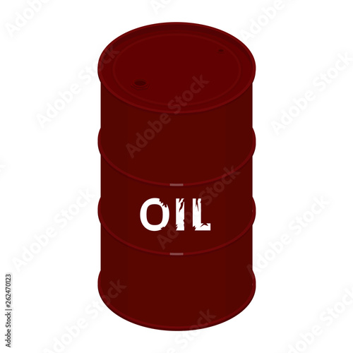 Blank oil barrel photo