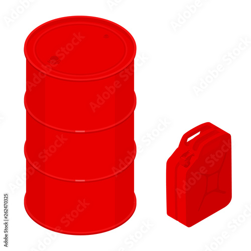 Oil barrels set