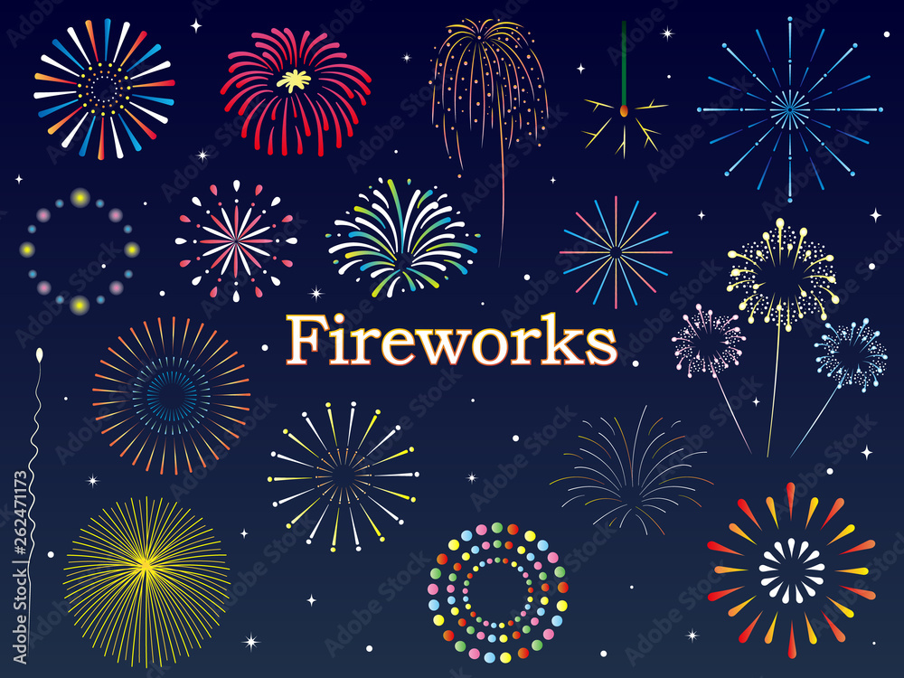 綺麗な花火素材集 Stock Vector Adobe Stock 綺麗な花火素材集 Stock Vector Adobe Stock