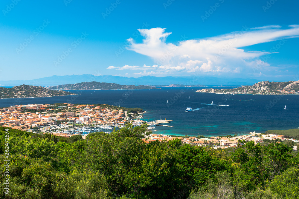 panorama of the Maddalena archipelago