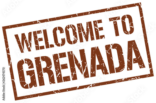 welcome to Grenada stamp