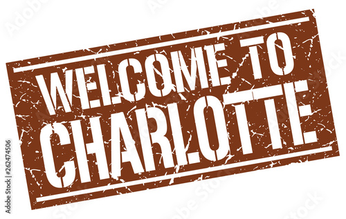 welcome to Charlotte stamp