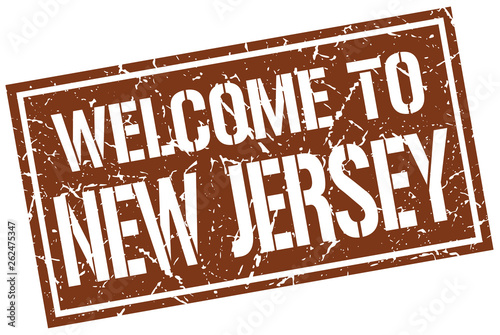 welcome to New Jersey stamp