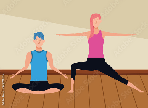 couple yoga poses