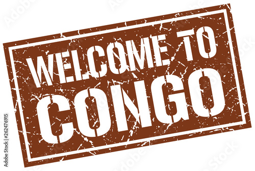 welcome to Congo stamp