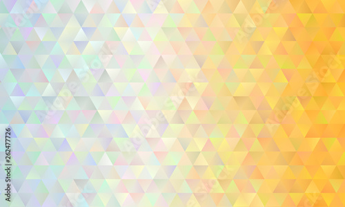 Light yellow and white abstract triangle background with blurred gradient  vector illustration