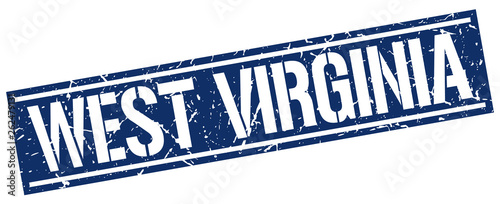 West Virginia blue square stamp