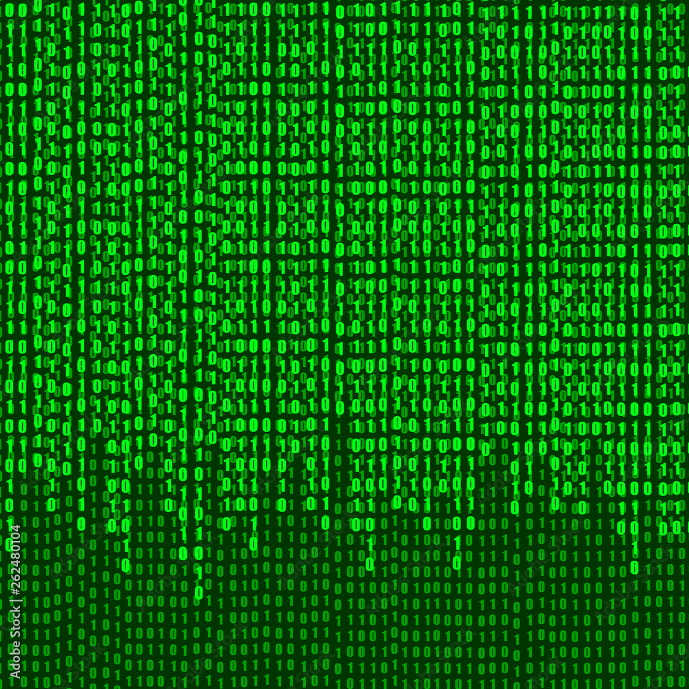 Vector Binary Code Numbers Stream, Background, Shining Illustration. Vector Binary Code Numbers Stream, Background, Shining Illustration.
