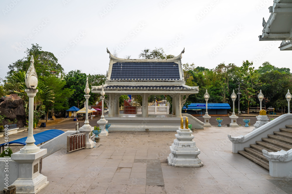 Wat Kaew Korawaram or The white temple in Krabi