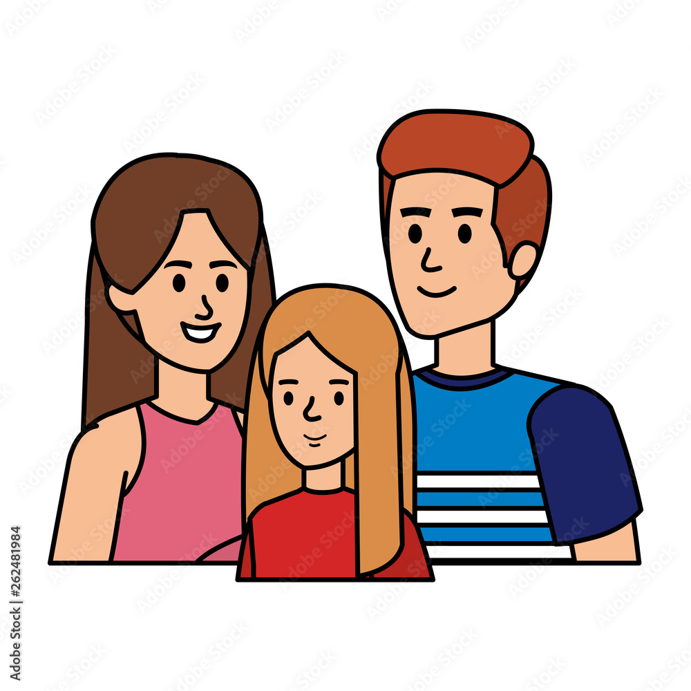 parents couple with daughter characters parents couple with daughter characters