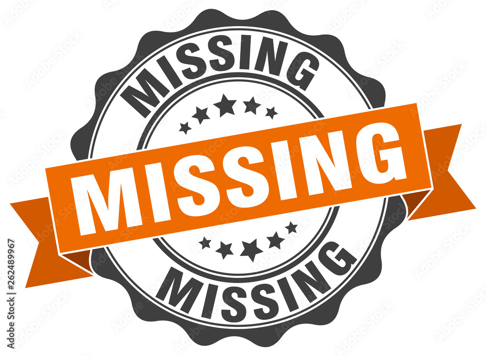 Fototapeta premium missing stamp. sign. seal