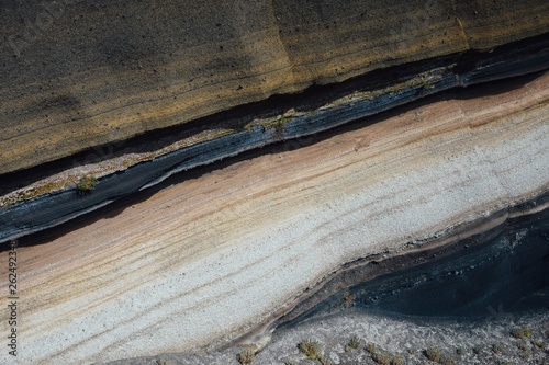 stratum of Earth crust in cross-section, abstract background photo