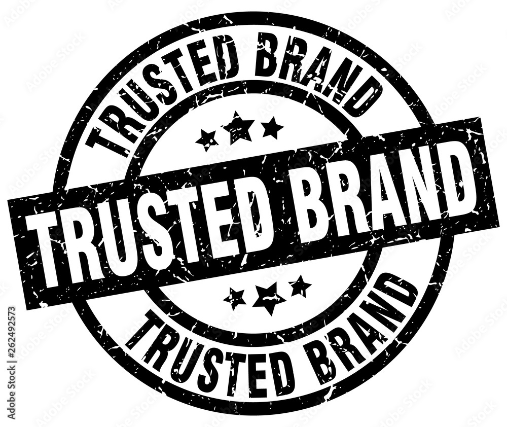 trusted brand round grunge black stamp trusted brand round grunge black stamp