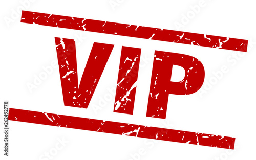 square grunge red vip stamp